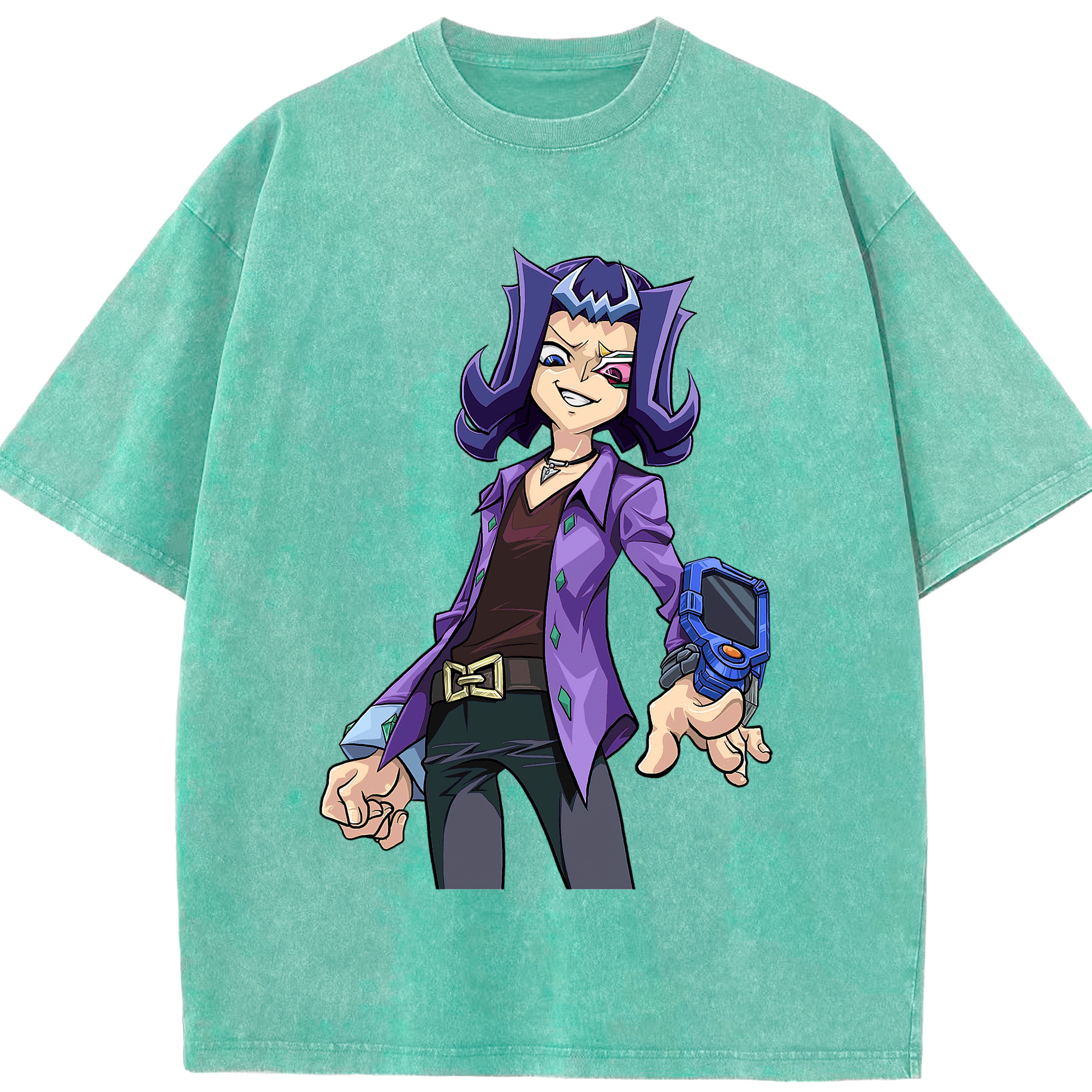 （画像用） 遊☆戯☆王 Yu-Gi-Oh! 綿100% ヴィンテージ風 半袖Tシャツ（フロントプリント）